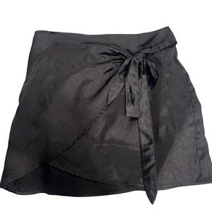 Silk black skirt